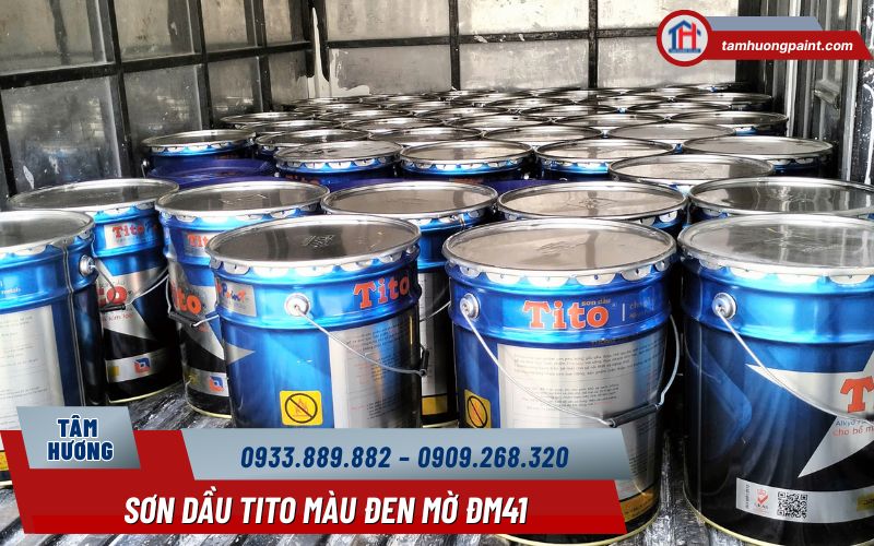 Hệ Thống Sơn Đề Nghị Cho Sơn Dầu TiTo Đen Mờ DM41