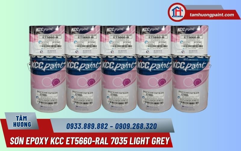 Thông tin sản phẩm Sơn phủ epoxy KCC ET5660-RAL 7035