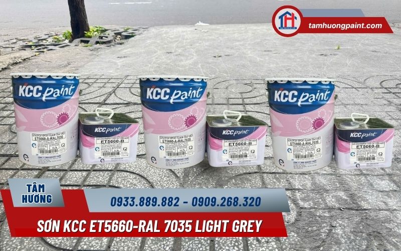 Sơn phủ epoxy KCC ET5660-RAL 7035 là gì?