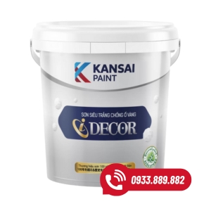 Sơn Kansai I DECOR Siêu Trắng Chống Ố Vàng