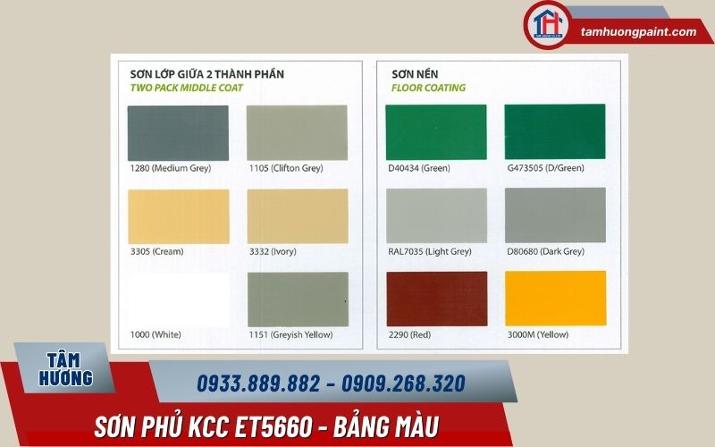 Vì sao Medium Grey 1280 là màu sơn epoxy được lựa chọn nhiều nhất?