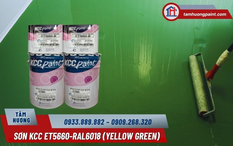 Hướng dẫn thi công sơn KCC ET5660 Yellow Green đúng kỹ thuật