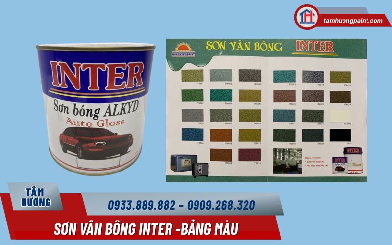 Màu Sơn Vân Bông Inter IT8811 Xanh Rêu