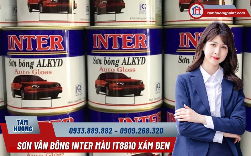 Vì sao nên chọn mua Sơn Vân Bông Inter IT8810 Xám Đen