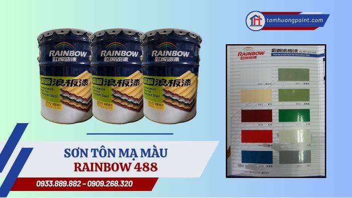 Bảng màu sơn Rainbow 488 - maintenance paint for precoated steel