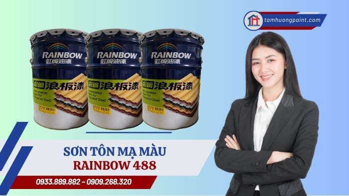 Mua sơn Rainbow 488 - maintenance paint for precoated steel
