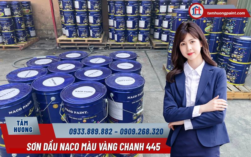 Giá Sơn Alkyd Naco màu vàng chanh 445 bao nhiêu? 
