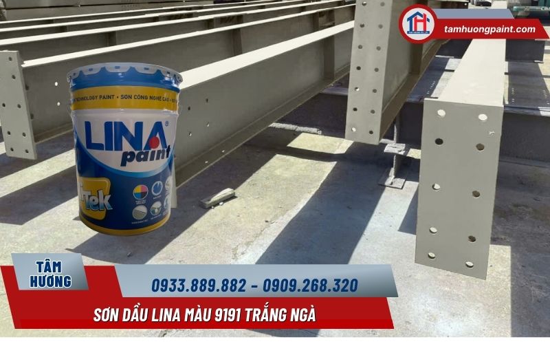 Ứng dụng Sơn Dầu Lina Màu 9191 Trắng Ngà