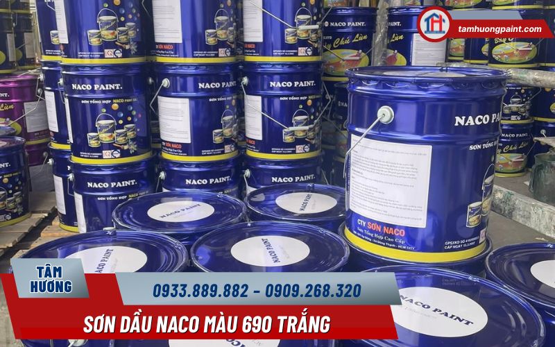 Hướng dẫn thi công Sơn Alkyd Naco Màu 690 Trắng