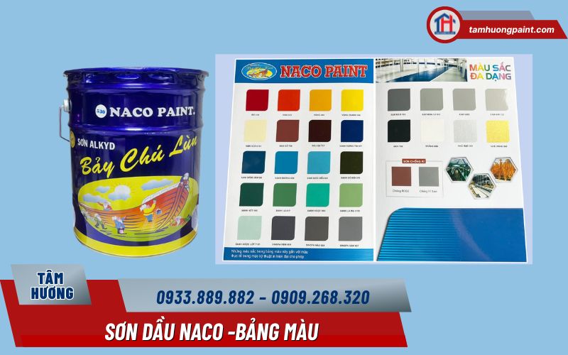 Đặc điểm màu sắc của Sơn Alkyd Naco NC233 màu cam