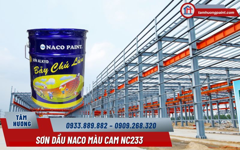 Hướng dẫn thi công Sơn Alkyd Naco NC233 màu cam