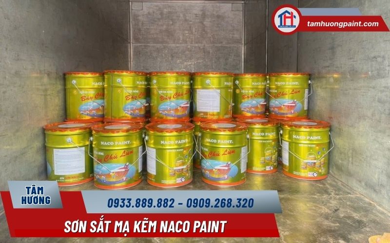 Sơn sắt mạ kẽm tốt Naco 