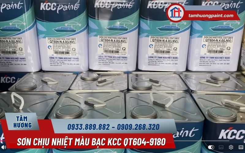 Bảo quản Sơn Chịu Nhiệt Màu Bạc 400 Độ KCC QT604-9180 đúng cách