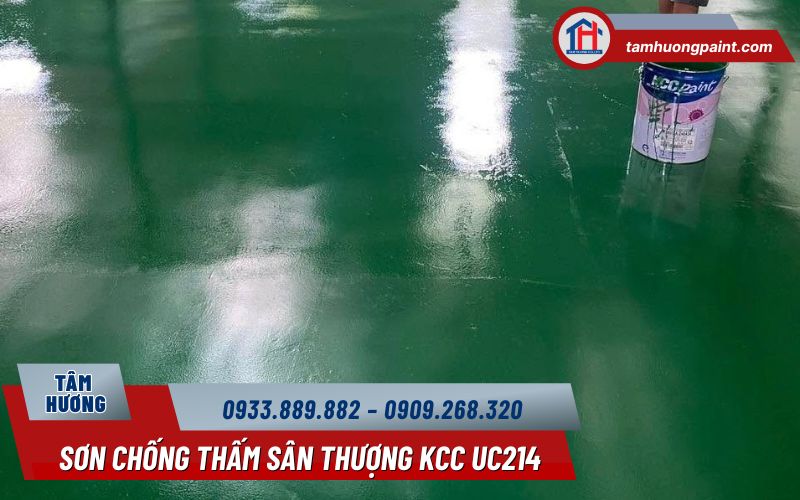 Thi công sơn chống thấm sân thượng KCC UC214