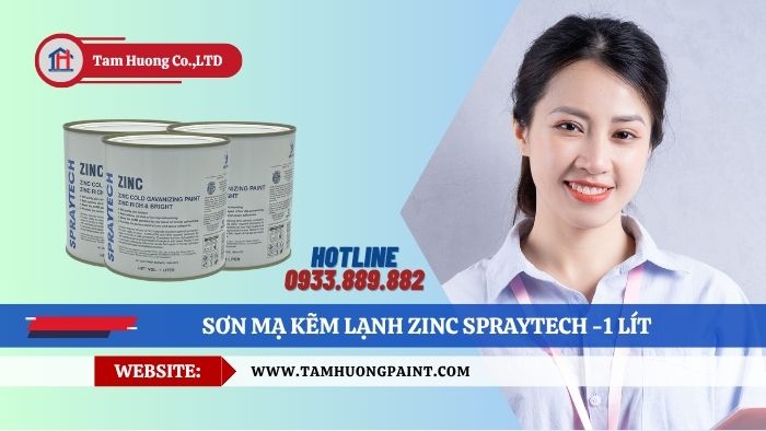 Báo giá Sơn Mạ Kẽm Lạnh Zinc Spraytech 1 Lít