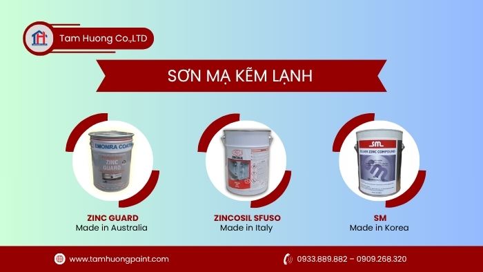 sơn mạ kẽm lạnh nổi bật tại Tâm Hương