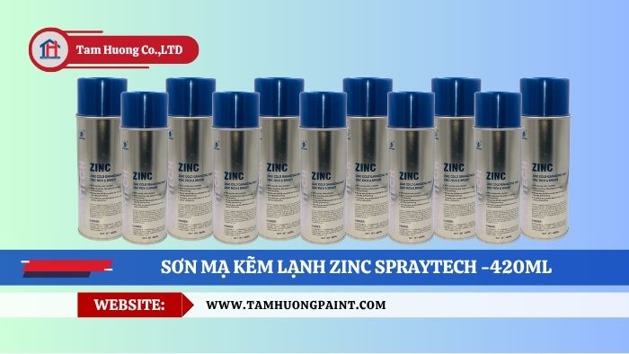 Thông số kỹ thuật Sơn mạ kẽm Zinc Spraytech 420ml: