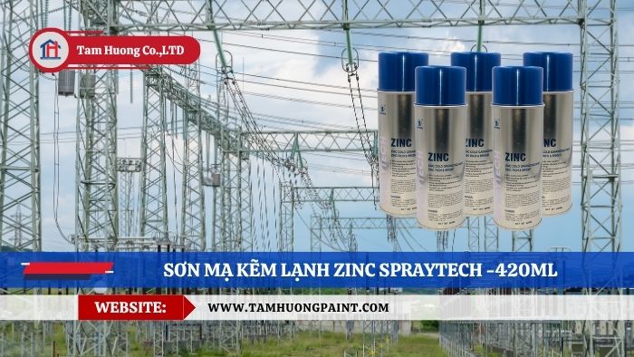 Ưu điểm Sơn Mạ Kẽm Lạnh Zinc Spraytech 420ml: