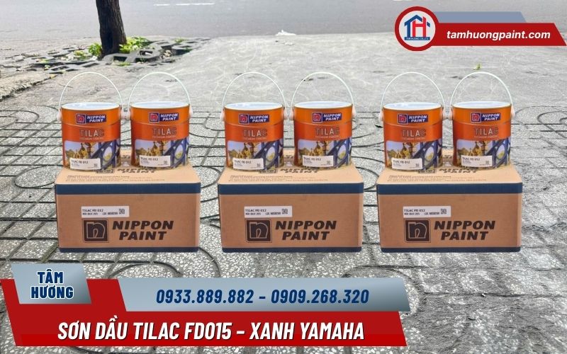 Sơn Dầu Tilac FD015 – Gam xanh Yamaha được chọn lọc cho bề mặt gỗ và kim loại