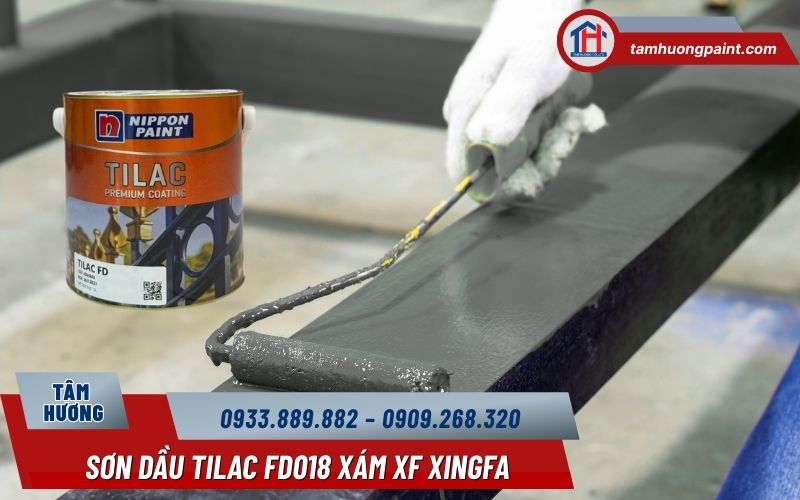 Hướng dẫn thi công sơn dầu Tilac FD018 Xám XF Xingfa