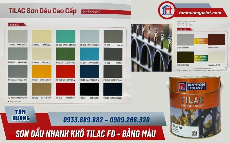 Ưu điểm nổi bật của sơn dầu Tilac FD019 xám Xingfa đậm