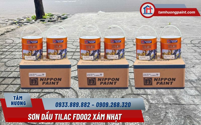 Sơn dầu Tilac FD002 – Khi màu xám nhạt trở thành nền tảng thẩm mỹ