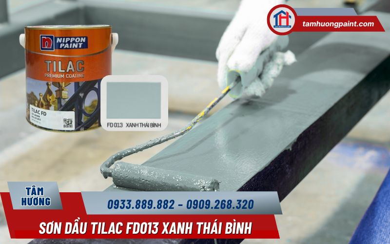 Hướng dẫn thi công sơn dầu Tilac FD013 Xanh Thái Bình