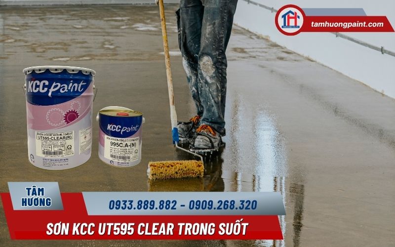 Hướng dẫn sử dụng sơn phủ bóng trong suốt KCC UT595 Clear