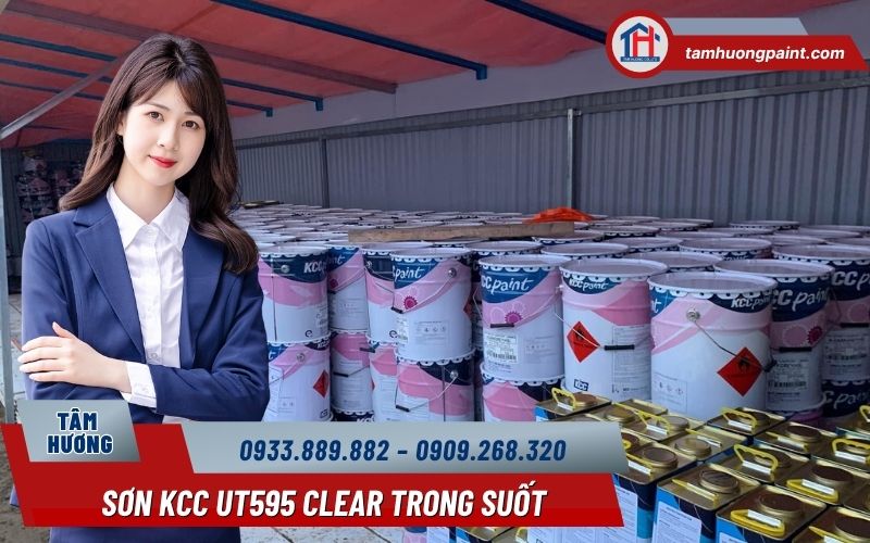 Địa chỉ mua sơn phủ bóng KCC UT595 Clear giá tốt