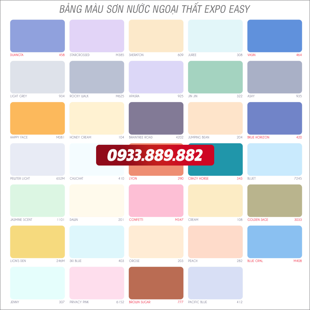bang20mau20son20nuoc20ngoai20that20expo20easy Bảng màu sơn nước Expo ngoại thất 1