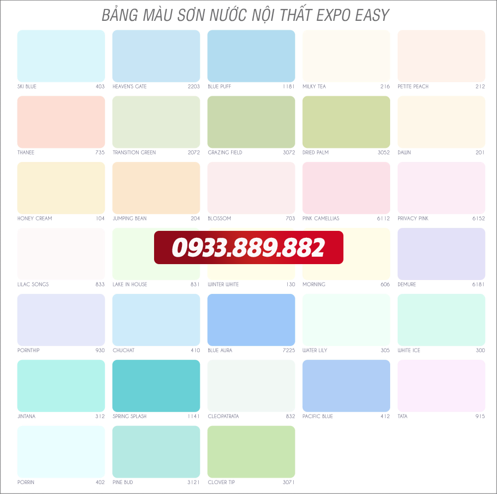 bang20mau20son20nuoc20noi20that20expo20easy Bảng màu sơn nước Expo nội thất 1