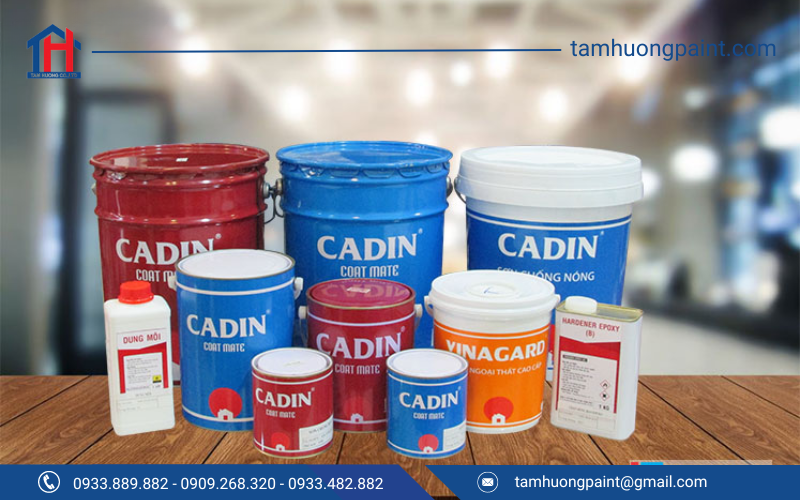 Các loại sơn Cadin phổ biến hiện nay trên thị trường