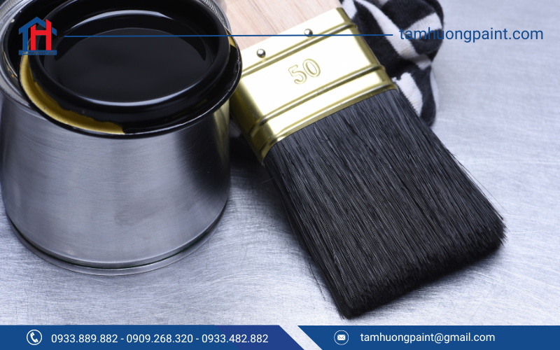 Đơn vị cung cấp sơn hồ cá Koi màu đen Tâm Hương Paint