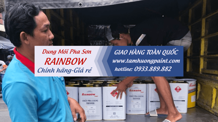 Nơi bán dung môi pha sơn Rainbow giá rẻ tại TPHCM