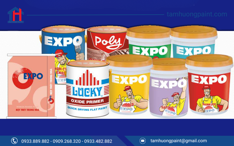 Expo cung cập nhiều loại sơn phù hợp với đa dạng của công trình