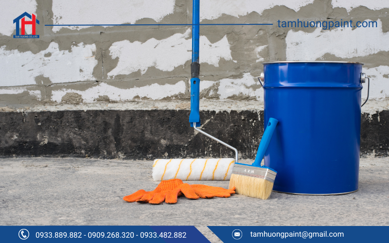 Hướng dẫn chi tiết các bước thi công sơn chống thấm Rainbow