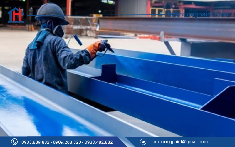 Hướng dẫn chi tiết thi công Sơn phủ sắt mạ kẽm 2 Thành phần Benzo