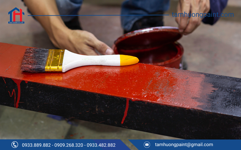 Hướng dẫn thi công Sơn Lót Chống Rỉ Con Vịt