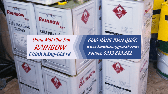 Dung môi pha sơn Rainbow giá rẻ | Thinner Rainbow hcm