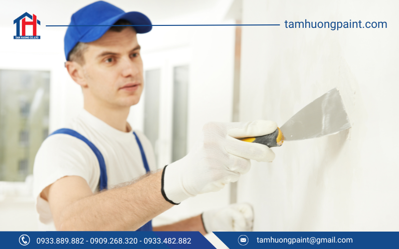 Quy trình thi công bột trét Maxilite 2in1 nội & ngoại thất