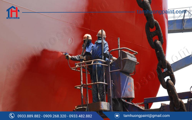 Quy trình thi công sơn tàu biển đạt điêu chuẩn