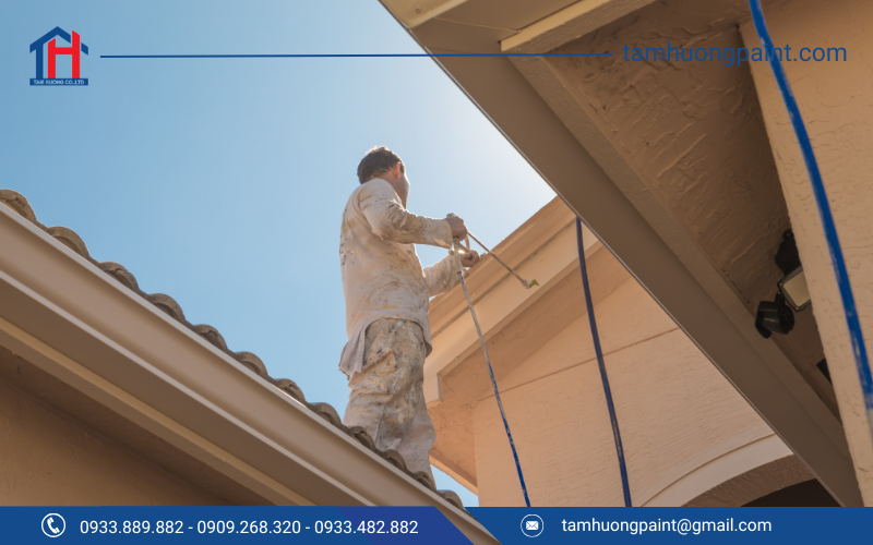 Sơn chống chạy giúp ngăn chặn và làm giảm quá trình cháy lan