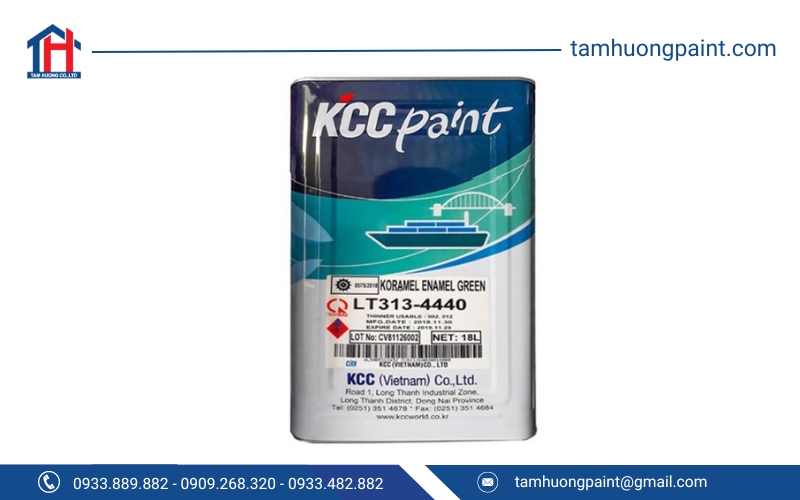 Sơn dầu Alkyd KCC LT313 là lớp sơn phủ chất lượng cho mọi bề mặt kim loại