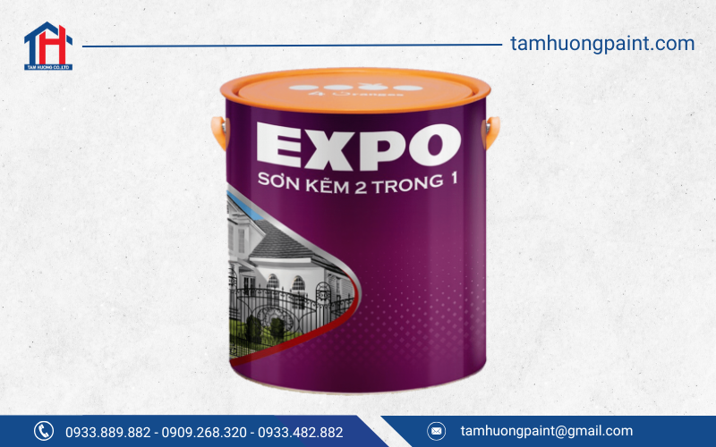 Sơn Expo Kẽm 2in1 chất lượng, giúp bảo vệ bề mặt kim loại