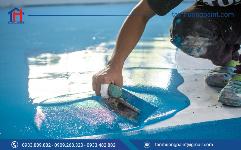 Sơn sàn Epoxy KCC có khả năng chịu lực tốt, tạo lớp chắn bền vững