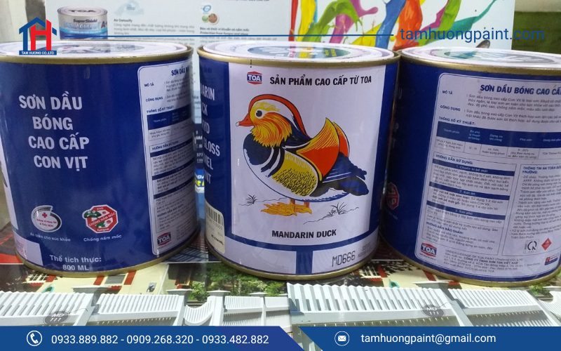 Đại lý Sơn Tâm Hương phân phối Sơn dầu Toa Con Vịt tại TP.HCM