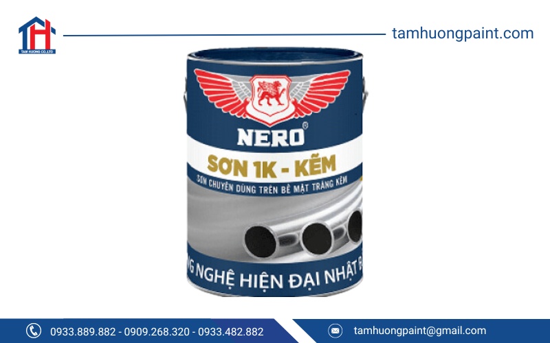 Ưu điểm nổi bật của Sơn Mạ Kẽm 1K Nero