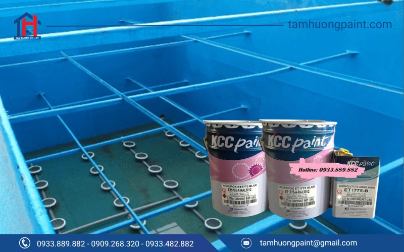 Sơn epoxy KCC ET5775 và EP1775 là hai dòng sơn chuyên dụng cho hồ nước uống