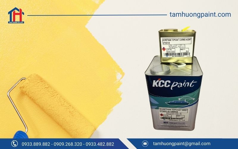 Dòng sơn PU KCC có cấu trúc phân tử bền vững, giúp tạo lớp phủ bóng đẹp