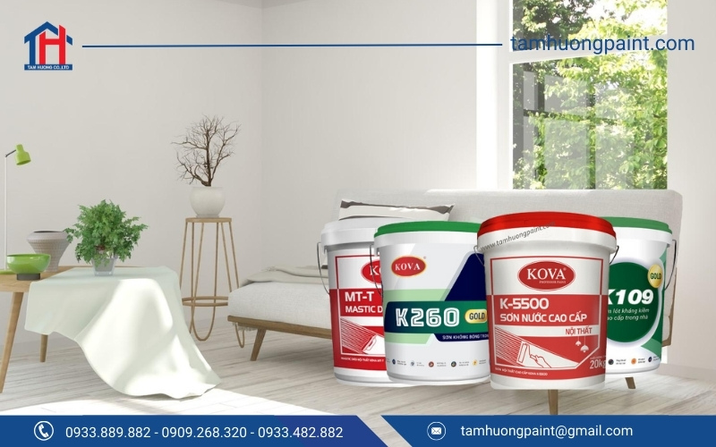 Tâm Hương Paint đồng hành cùng mọi công trình với sơn nội thất Kova chính hãng